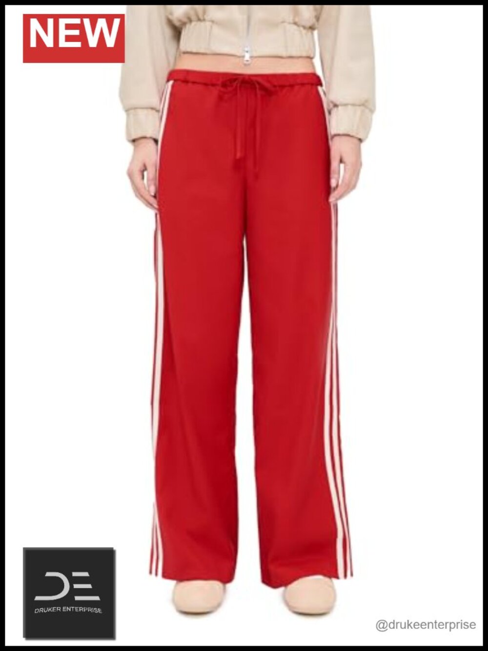 Women's Track Pants Lightweight Twill Mid Rise Athletic